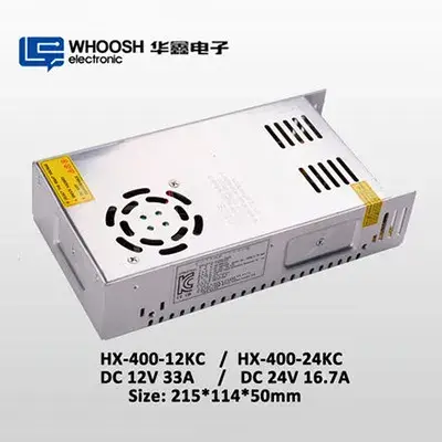 KC 12VDC 33A LED-modulevoeding AC185-264V 400 Watt LED-driver